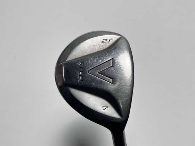 TaylorMade V Steel 7 Fairway Wood 21* MAS2 Senior Graphite Mens RH
