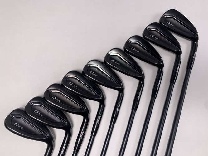 Ping G710 Iron Set 4-PW+GW+SW Green Dot 2* Up Alta CB AWT Regular RH +1/2''