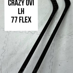 Senior(2x)Left OVI 77 Flex PROBLACKSTOCK Toe Pattern Unbranded Pro Stock Hockey Sticks