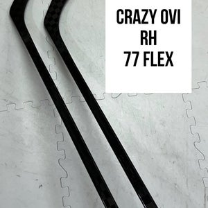Senior(2x)Right OVI 77 Flex (P08) PROBLACKSTOCK Unbranded Blackout Pro Stock Hockey Sticks