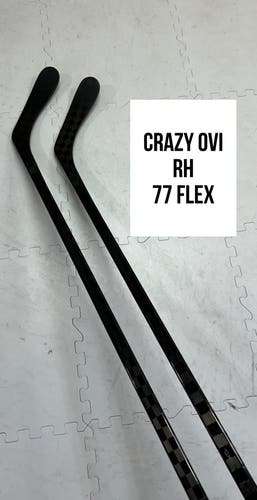 Senior(2x)Right OVI 77 Flex (P08) PROBLACKSTOCK Unbranded Blackout Pro Stock Hockey Sticks