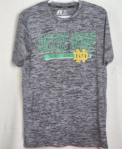 Notre Dame Blue Grey Medium Adult Men's Russell Athletic Shirt (New)