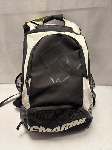 Used Demarini BACKPACK BB/SB Player Backpack White And Black 11490-S000269466