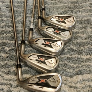 Callaway X-Hot Iron Set 5,6,7,9,PW S-Flex Speed Step 85 RH