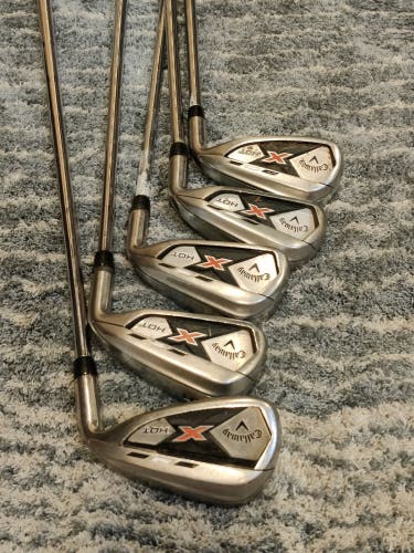Callaway X-Hot Iron Set 5,6,7,9,PW S-Flex Speed Step 85 RH