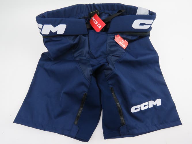 CCM Tacks PPPTKC Navy Blue OHL CHL QMJHL Pro Stock Hockey Pant Shell Senior Medium