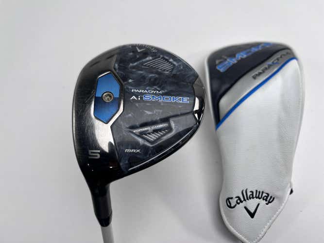 Callaway Paradym Ai Smoke Max 5 Fairway Wood 18*  Raijin Three 65g Regular LH HC