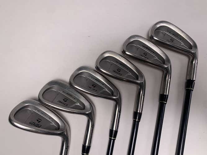 TaylorMade 360 Iron Set 6-PW+SW Lite S-90 90g Stiff Graphite Mens RH