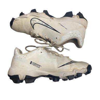 Used Nike SOFTBALL CLEATS BB/SB Cleats White Junior 03 11760-S000088695