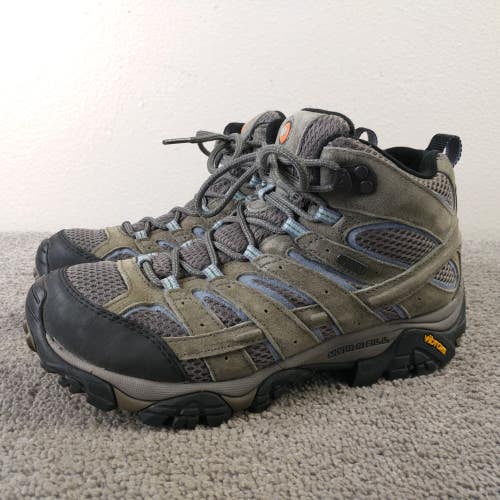 Merrell Moab 2 Mid Waterproof Womens Size 8.5 Hiking Boots Vibram Shoes Low