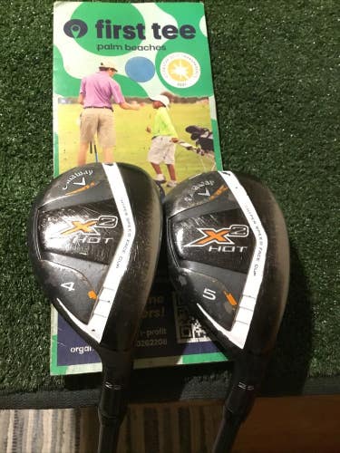 Callaway X2 Hot Hybrids Set (4H & 5H) Seniors 55g Graphite Shafts