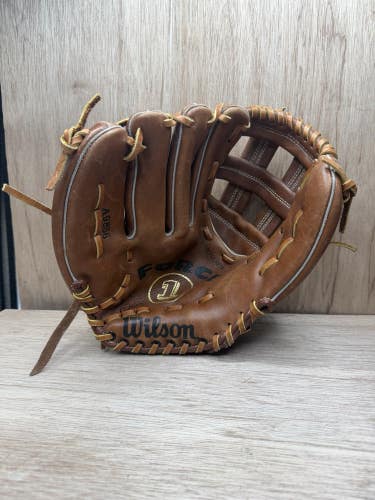 Wilson Force 1 A9856 Baseball Glove Mitt Genuine Cowhide Leather LHT Snap Action