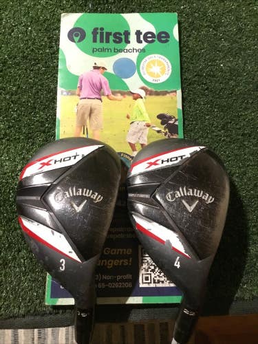 Callaway XHOT Hybrids Set (3H & 4H) Regular H-65g Graphite (Needs New Grips)