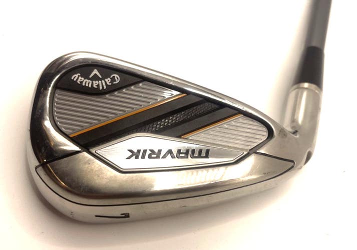 LEFT HANDED CALLAWAY MAVRIK 7 IRON DEMO CATALYST 55g 5.0 REGULAR GRAPHITE STD