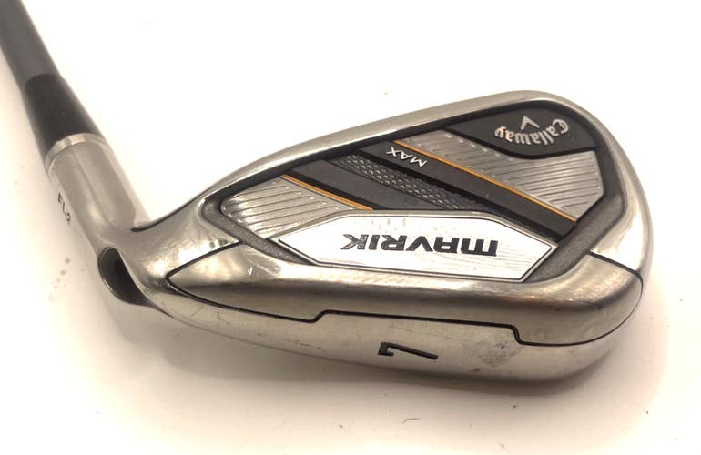 CALLAWAY MAVRIK MAX 7 IRON DEMO CATALYST 55g 5.0 REGULAR GRAPHITE FL2 Flat