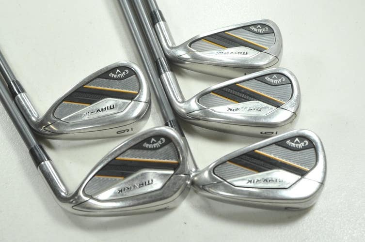 Callaway Mavrik 5-7,9,AW Iron Set Stiff Flex RH Fujikura Pro 95 Graphite #212533