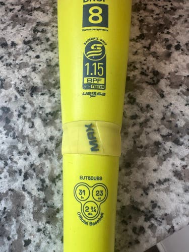 2026 Easton Dub Composite USSSA Certified Bat (-8) 23 oz 31" (Used)