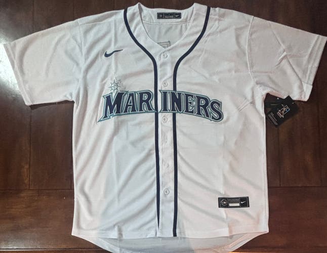 Cal Raleigh Seattle Mariners White Jersey Adult Large NWT
