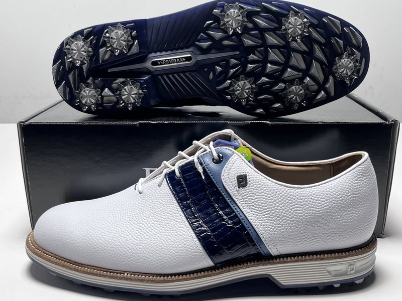 FootJoy DryJoys Premiere Series Packard Golf Shoes White Men's SZ 10.5 (54269)
