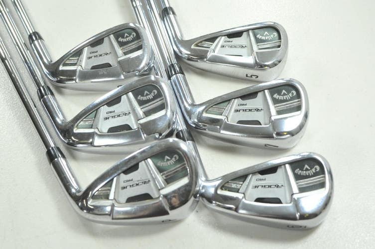 Callaway Rogue Pro 5-PW Iron Set Regular Flex Right KBS Tour-V 100 Steel #212552