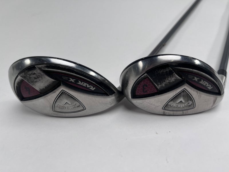 Callaway Razr X HL 3 & 4 Hybrid Set 21* 24* 50g Ladies Graphite Womens LH