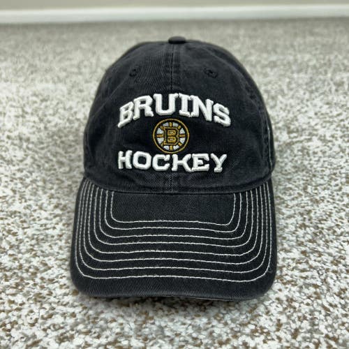 Boston Bruins Hat Cap Strap Back Mens One Size Black NHL Hockey Reebok Dad Sport