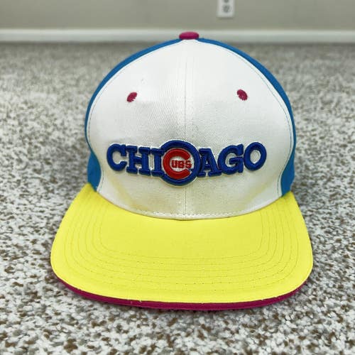 Chicago Cubs Hat Cap Snap Back Mens One Size Multi Color MLB Baseball Melonwear