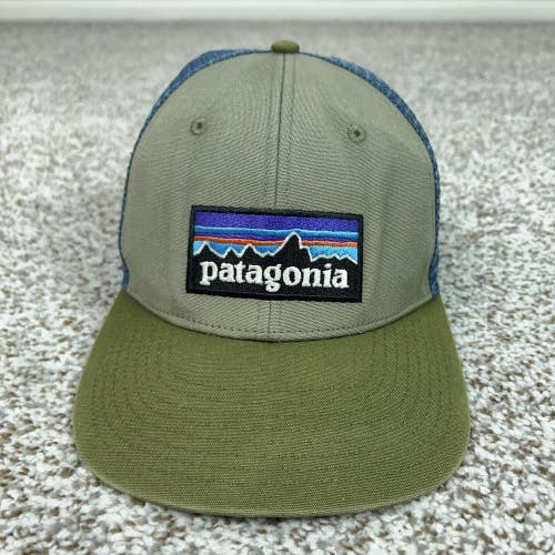 Patagonia Hat Cap Snap Back Mens One Size Green Mesh Trucker Logo Outdoor Hiking