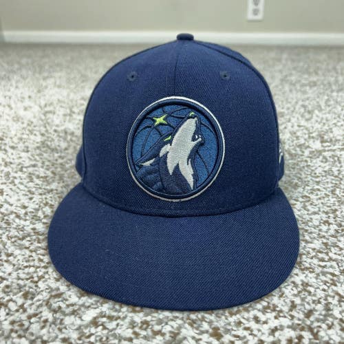 Minnesota Timberwolves Hat Cap Fitted Mens 7 3/8 NBA Basketball 59FIFTY Wool