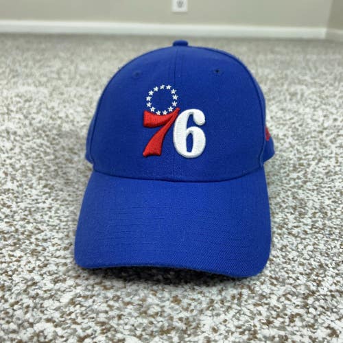 Philadelphia 76ers Hat Cap Strap Back Mens One Size Blue NBA Basketball New Era