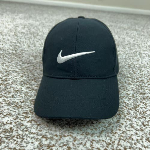 Nike Hat Cap Strap Back Mens One Size Black Legacy91 Dri-FIT Swoosh Golf Mesh