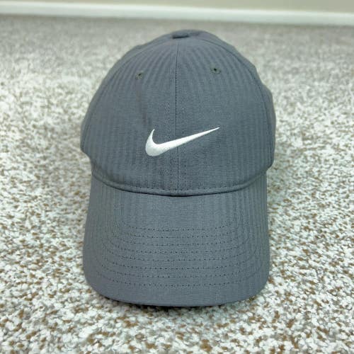 Nike Hat Cap Strap Back Mens One Size Gray Legacy 91 Dri-FIT Swoosh Golf Sports