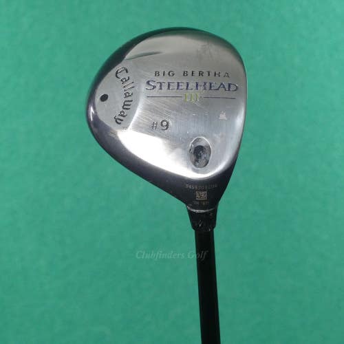 Callaway Big Bertha Steelhead III Fairway 9 Wood Graphite Design Regular *READ*
