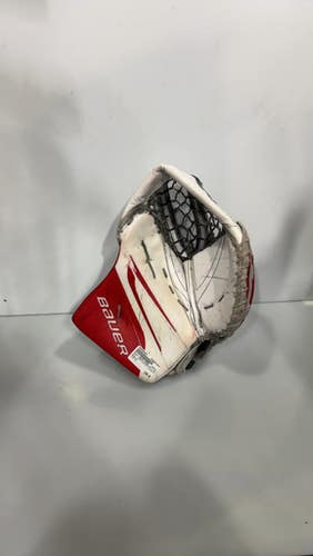 Used Bauer VAPOR HYPERLITE 2 CATCHER SR Senior Goalie Catcher Red 11615-S000268059