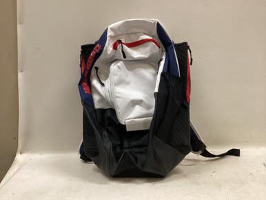 Used Demarini BACKPACK DEMARINI R/W/B BB/SB Player Backpack White/Red/Navy 11725-S000497353