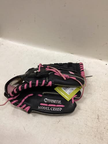 Used Worth CZ115P RH Throw Fastpitch Gloves Black And Pink 11 1/2" 11725-S000497557