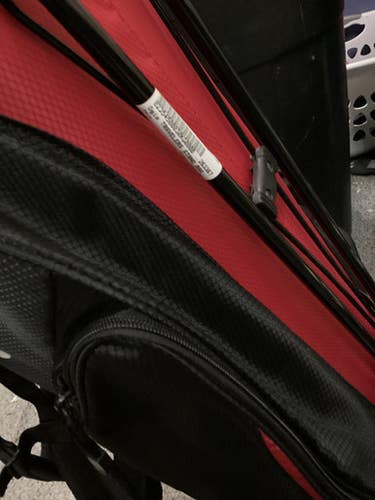 Used Ogio TRAVELERS Mens Stand Bag Black And Red 11725-S000498845