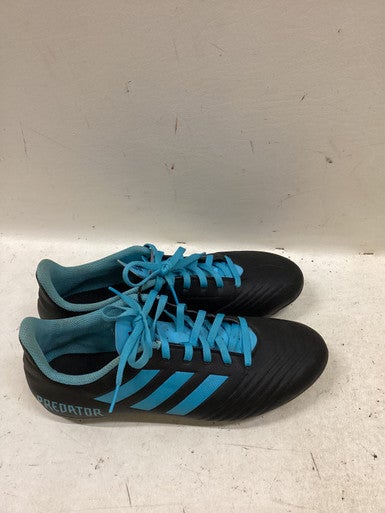 Used Adidas Soccer Cleats Black And Carolina Blue Senior 8 11725-S000498610