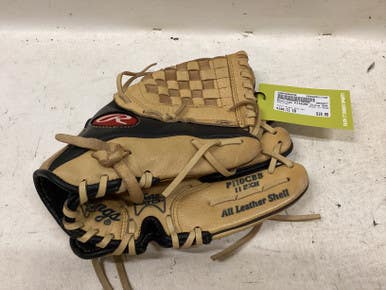 Used Rawlings P110CBB BB/SB Glove RH Throw Black And Tan 11" 11725-S000498659