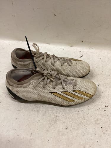 Used Adidas Soccer Cleats White And Gold Senior 7 11725-S000498667