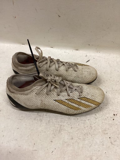 Used Adidas Soccer Cleats White And Gold Senior 7 11725-S000498667