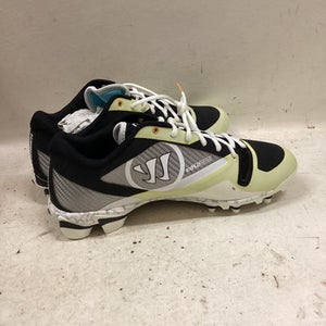 Used Warrior LAX Cleats Mens Grey And White Senior 10.5 11725-S000498718
