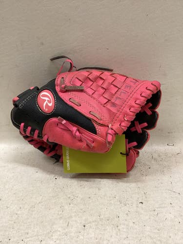 Used Rawlings ST10BP BB/SB Glove RH Throw Black And Pink 10" 11725-S000498385