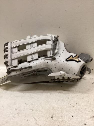 Used Mizuno GPE 1300F2 LH Throw Fastpitch Gloves White 13" 11725-S000498399