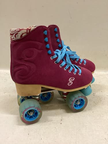 Used CANDY GIRL QUAD SKATES Senior Roller Quad Skates Pink Senior 10 11725-S000498447