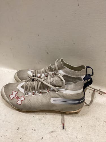 Used Under Armour SPOTLIGHT LAX Cleats Mens White Senior 11 11725-S000498458