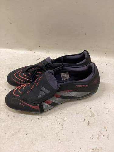 Used Adidas PREDATOR LEAGUE FOLD-OVER Soccer Cleats Black And Grey Senior 11.5 11725-S000498470
