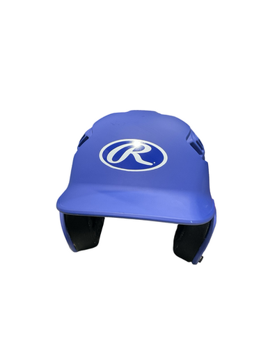 Used Rawlings HELMET BLU 6 3/8-7 1/8 Batting Helmet No Mask Royal Blue One Size 11834-S000047396