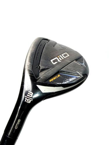TaylorMade Qi10 Rescue 3 Hybrid 19 EvenFlow Riptide 80g Stiff Left Handed