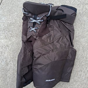 Women's Senior Small Bauer Custom Pro brown Hockey Pants (New)